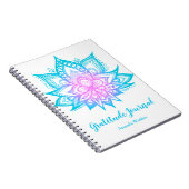 Pastel Lotus Flower Meditation Gratitude Journal Notitieboek (Rechterzijde)