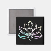 Pastel Lotus  Magneet (Voorkant / Achterkant)