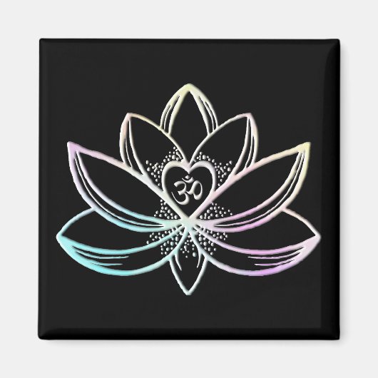 Pastel Lotus  Magneet (Voorkant)