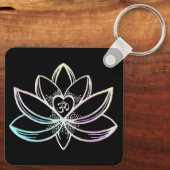 Pastel Lotus Sleutelhanger (Achterkant)