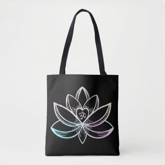 Pastel Lotus Tote Bag (Voorkant)