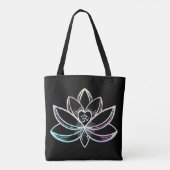 Pastel Lotus Tote Bag (Achterkant)