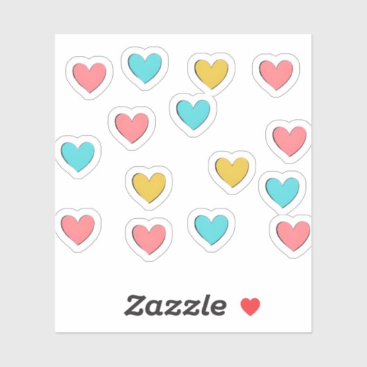 Pastel Love Aesthetic Graphic Sticker (Vel)