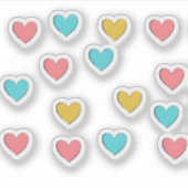 Pastel Love Aesthetic Graphic Sticker (Voorkant)