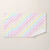 Pastel Love & Hearts BATHROOM TOWEL SET Bad Handdoek (Handdoek)