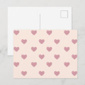 Pastel Love Hearts Briefkaart (Voorkant / Achterkant)