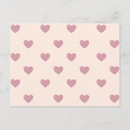 Pastel Love Hearts Briefkaart