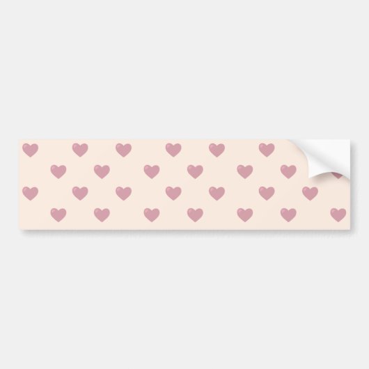 Pastel Love Hearts Bumpersticker (Voorkant)