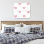 Pastel Love Hearts Canvas Afdruk (Insitu (Slaapkamer))