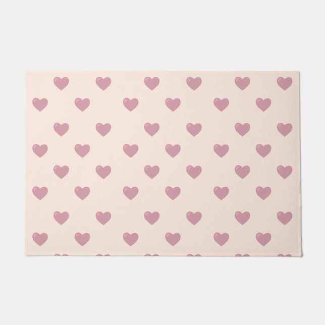 Pastel Love Hearts Deurmat (Voorkant)