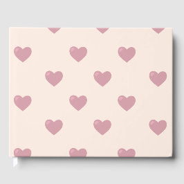 Pastel Love Hearts Gastenboek