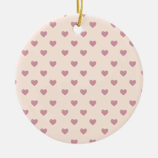 Pastel Love Hearts Keramisch Ornament (Voorkant)