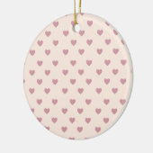 Pastel Love Hearts Keramisch Ornament (Links)