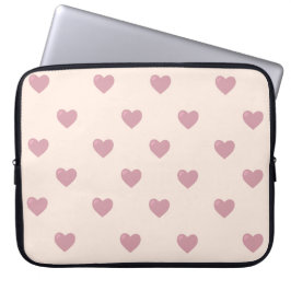 Pastel Love Hearts Laptop Sleeve