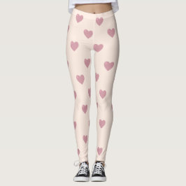 Pastel Love Hearts Leggings