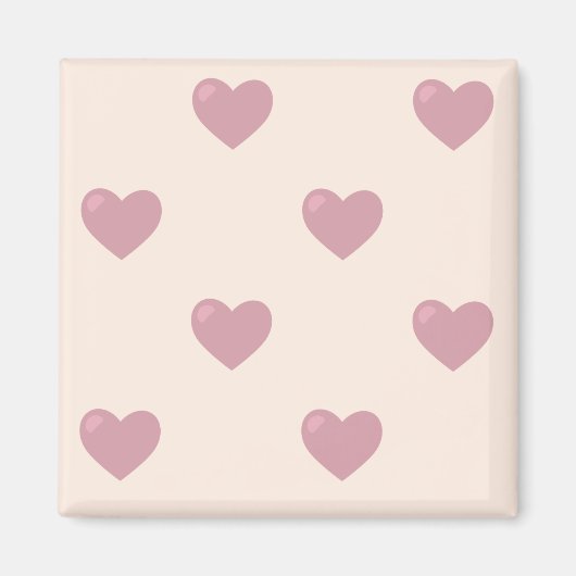 Pastel Love Hearts Magneet (Voorkant)
