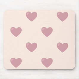 Pastel Love Hearts Muismat