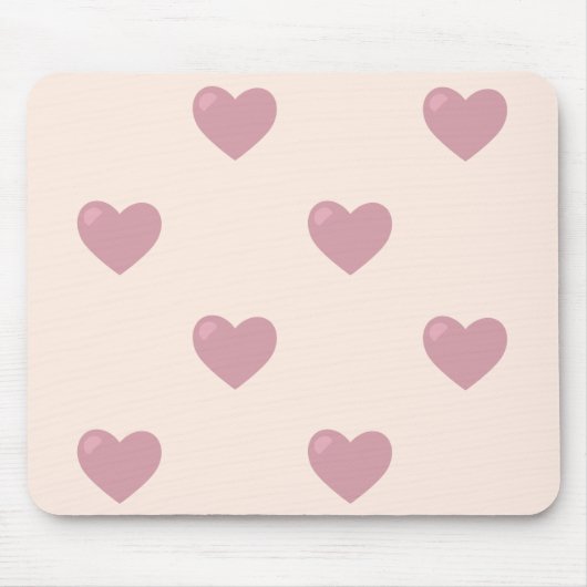 Pastel Love Hearts Muismat (Voorkant)
