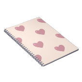 Pastel Love Hearts Notitieboek (Rechterzijde)