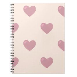 Pastel Love Hearts Notitieboek