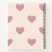 Pastel Love Hearts Notitieboek (Achterkant)