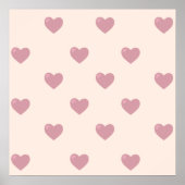 Pastel Love Hearts Poster (Voorkant)