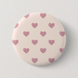 Pastel Love Hearts Ronde Button 5,7 Cm