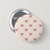 Pastel Love Hearts Ronde Button 5,7 Cm (Voorkant /achterkant)