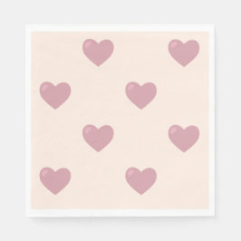 Pastel Love Hearts Servet