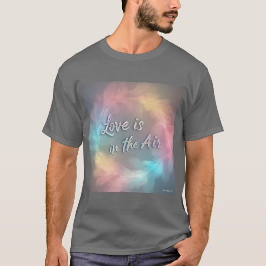Pastel Love Is In Air Mannen Tshirt (Voorkant)