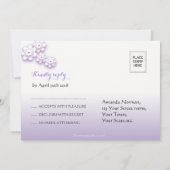 Pastel lovebirds bruiloft op maat Kindly Reply kaa Kaart (Achterkant)