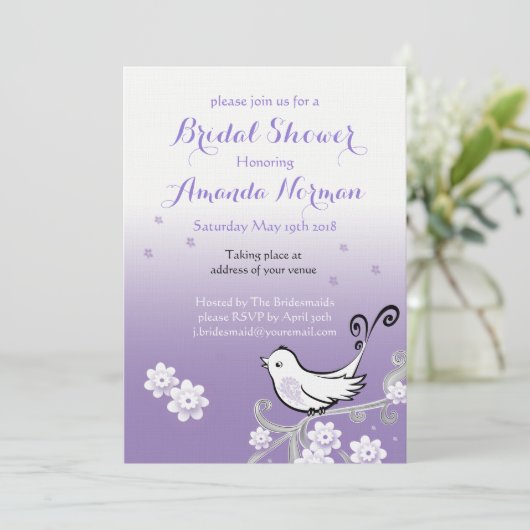 Pastel lovebirds bruiloft Vrijgezellenfeest uit te Kaart (Staand voorkant)