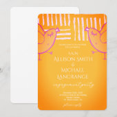 Pastel Lovebirds Engagement Party Kaart (Voorkant / Achterkant)