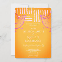 Pastel Lovebirds Engagement Party