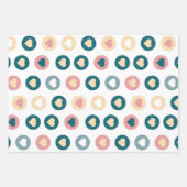 Pastel Loving Hearts set van 3 Inpakpapier Vel (Voorkant 3)