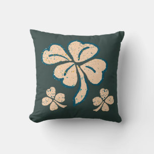 Pastel Lucky Shamrock Clover St. Patrick's Day Kussen