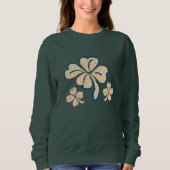 Pastel Lucky Shamrock Clover St. Patrick's Day Trui (Voorkant)