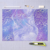 Pastel Luipaard Agate | Glam Abstract Steenpatroon Tissuepapier (Craft)