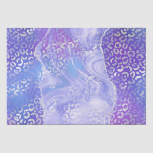 Pastel Luipaard Agate   Glam Abstract Steenpatroon Tissuepapier