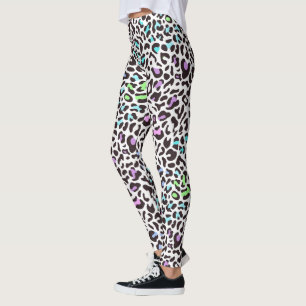 Pastel Luipaardprint Leggings