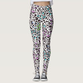 Pastel Luipaardprint Leggings (Voorkant)