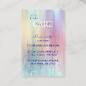 Pastel Luxe Gradient Cake Care  Visitekaartje (Achterkant)