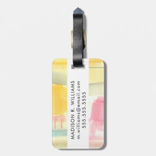 Pastel Luxe I Bagagelabel (Achterkant verticaal)