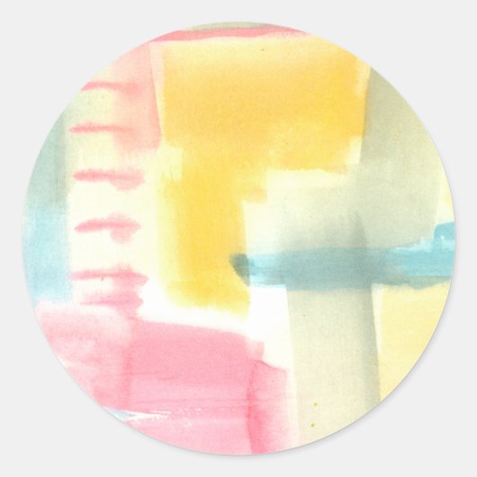 Pastel Luxe I Ronde Sticker (Voorkant)