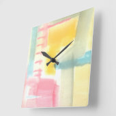 Pastel Luxe I Vierkante Klok (Hoek)