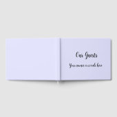 Pastel Maagdenpalm Paars Gastenboek (Volledig)