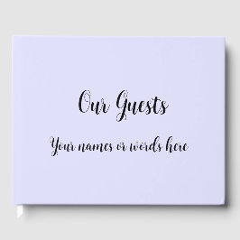 Pastel Maagdenpalm Paars Gastenboek