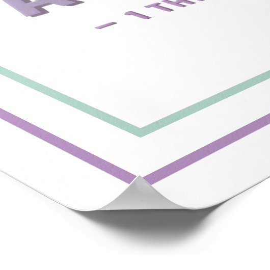 Pastel Maak Gebed Een Prioriteit Vet Schriftuur Poster (Hoek)