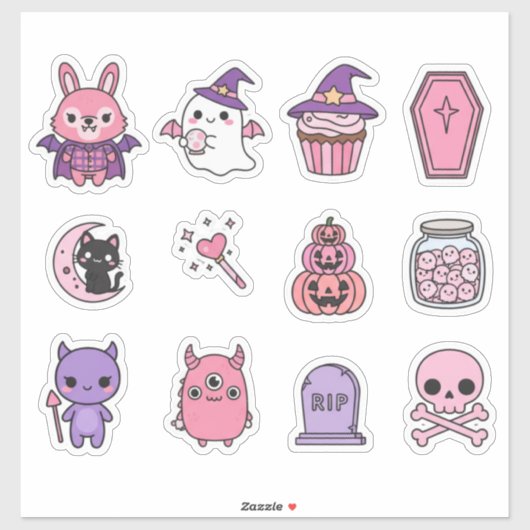 Pastel Maanlicht Magie Sticker Pack (Vel)