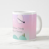Pastel Maanverlichte Kerst Drinker Grote Koffiekop (Voorkant rechts)